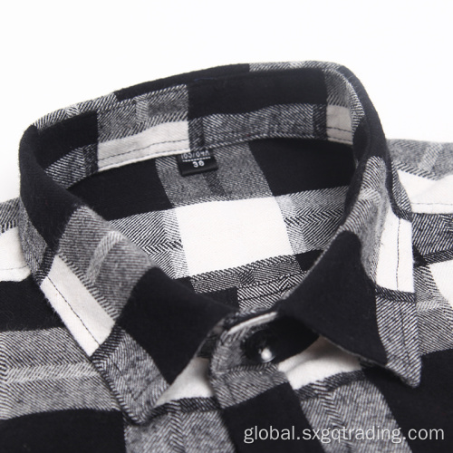 100% Cotton Shirt Fashion 100% cotton stand up flannel shirt Factory